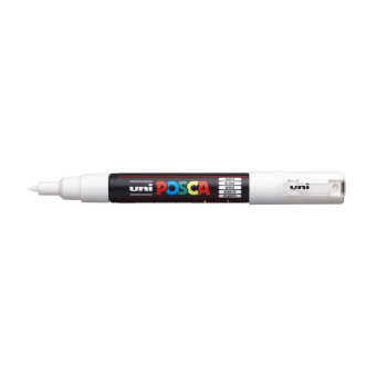 POSCA АКРИЛЕН МАРКЕР PC-1M, 0,7 MM - WHITE