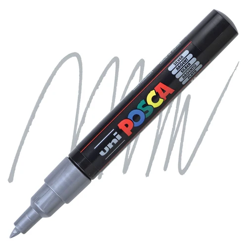 POSCA АКРИЛЕН МАРКЕР PC-1M, 0,7 MM - SILVER