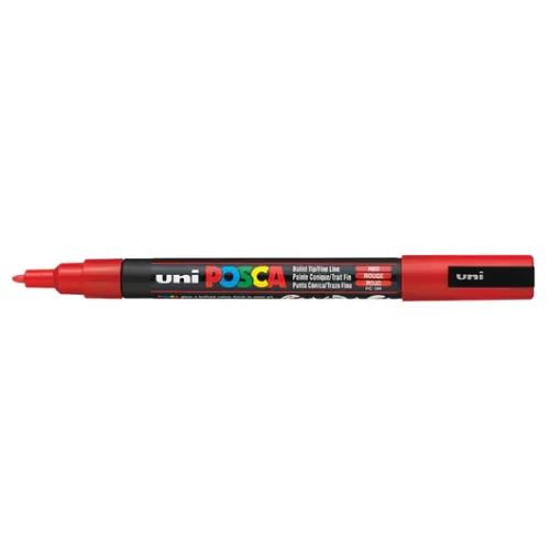 POSCA АКРИЛЕН МАРКЕР PC-3M, 0.9-1.3 MM - RED