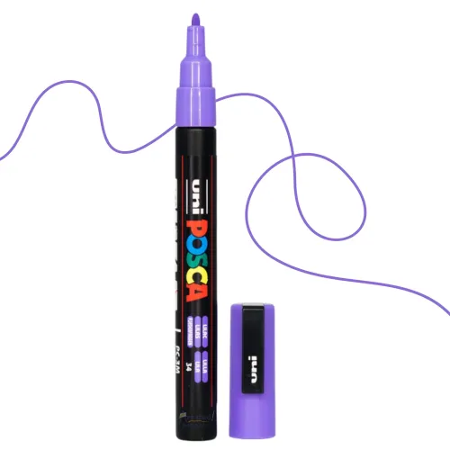 POSCA АКРИЛЕН МАРКЕР PC-3M, 0.9-1.3 MM - LILAC
