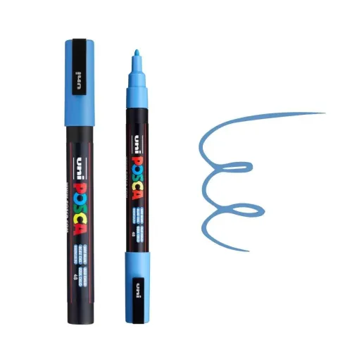 POSCA АКРИЛЕН МАРКЕР PC-3M, 0.9-1.3 MM - SKY BLUE