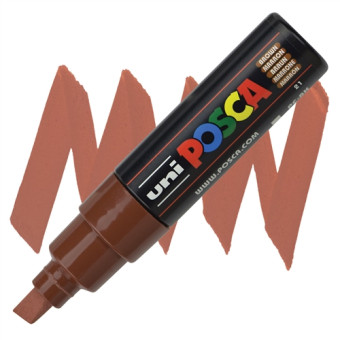 POSCA АКРИЛЕН МАРКЕР PC-8K, 8 MM - BROWN