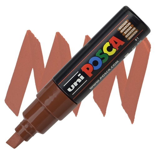 POSCA АКРИЛЕН МАРКЕР PC-8K, 8 MM - BROWN