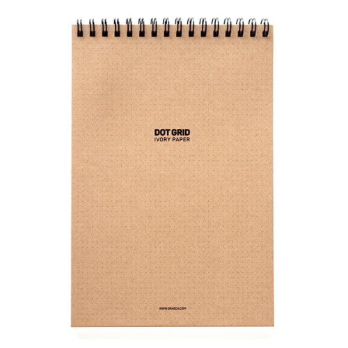 DOT GRID SKETCH PAD SPIRAL 80 GSM, 60 SHEETS, A4 - IVORY