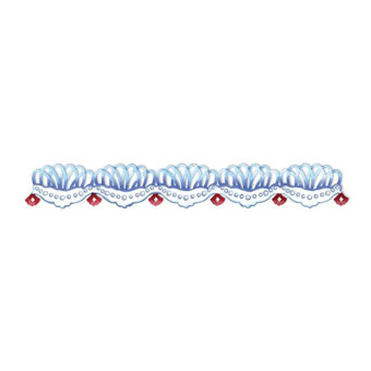 SIZZIX STRIP DIES FOR CUTTING - FLORAL BEAD EDGING