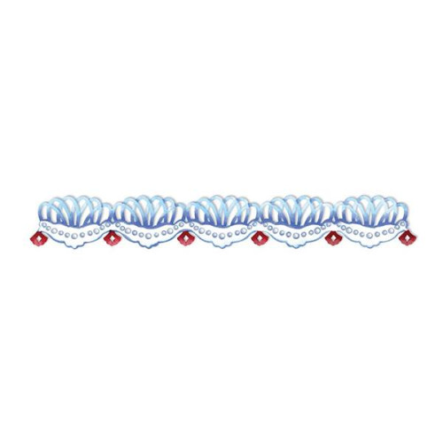 SIZZIX STRIP DIES FOR CUTTING - FLORAL BEAD EDGING