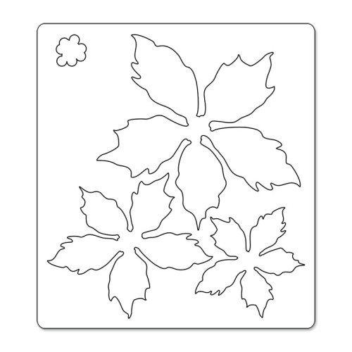 SIZZIX BIGZ ЩАНЦИ ЗА ИЗРЯЗВАНЕ - TATTERED POINSETTIA