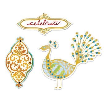 SIZZIX FRAMELITS ЩАНЦИ ЗА ИЗРЯЗВАНЕ И ПЕЧАТ - PEACOCK