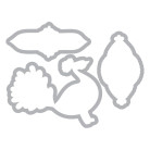 SIZZIX FRAMELITS DIES FOR CUTTING AND STAMPING - PEACOCK