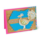 SIZZIX FRAMELITS DIES FOR CUTTING AND STAMPING - PEACOCK