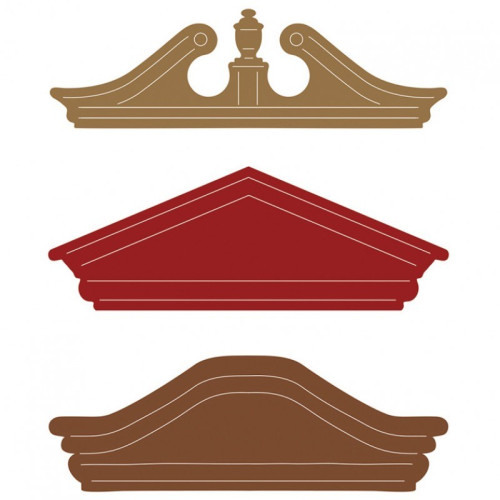 SIZZIX BIGZ ЩАНЦИ ЗА ИЗРЯЗВАНЕ - PEDIMENTS
