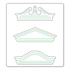 SIZZIX BIGZ ЩАНЦИ ЗА ИЗРЯЗВАНЕ - PEDIMENTS