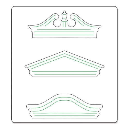 SIZZIX BIGZ ЩАНЦИ ЗА ИЗРЯЗВАНЕ - PEDIMENTS