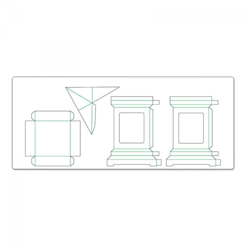 SIZZIX BIGZ XL ЩАНЦИ ЗА ИЗРЯЗВАНЕ - LUMINARY, 3-D