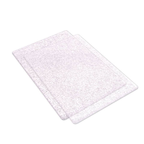SIZZIX A5 CUTTING MAT DOUBLE - SILVER GLITTER