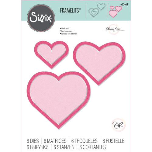 SIZZIX ЩАНЦИ ЗА ИЗРЯЗВАНЕ - HEART FRAMES