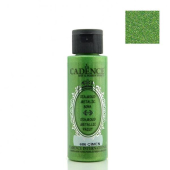 CADENCE АКРИЛНА БОЯ DIAMOND METALLIC 70 МЛ - GRASS 686