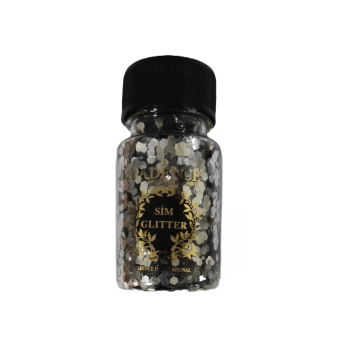 CADENCE GLITTER 45 ML - SILVER HEXAGON