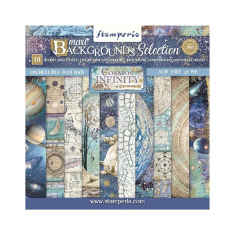 STAMPERIA BLOCK DESIGNER PAPER 20.3/20.3 CM - SBBS71