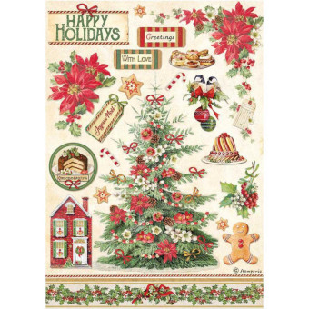 STAMPERIA DECOUPAGE RICE PAPER A4 - DFSA4594
