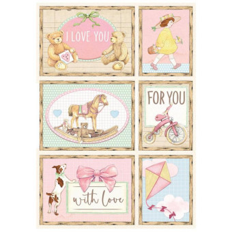 STAMPERIA DECOUPAGE RICE PAPER A4 - DFSA4679