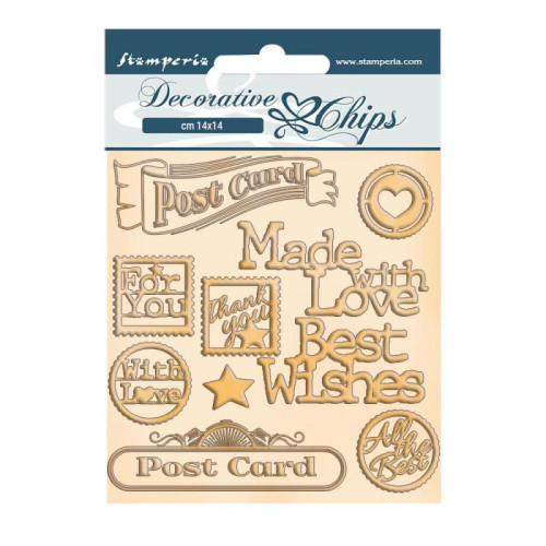 STAMPERIA ELEMENTS FROM CARDSTOCK 14/14CM SCB73