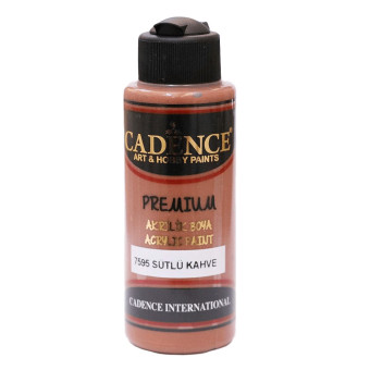 CADENCE АКРИЛНА БОЯ PREMIUM 120 МЛ. - MILK BROWN 7595