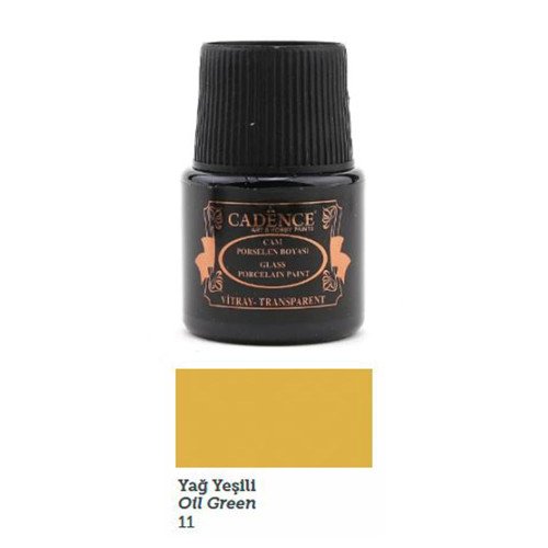CADENCE ВИТРАЖНА БОЯ 45 МЛ - OIL GREEN 11