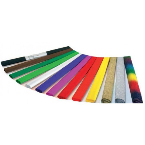 FOLIA CREPE PAPER 50 CM/2.5 M OLIVE GREEN