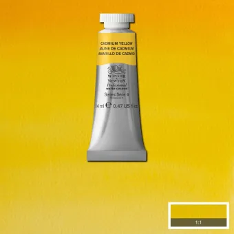 W&N АКВАРЕЛНА БОЯ PROFESSIONAL 14 МЛ - CADMIUM YELLOW