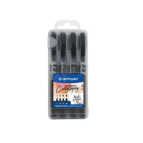 CENTROPEN КАЛИГРАФСКИ МАРКЕРИ 4 БРОЯ