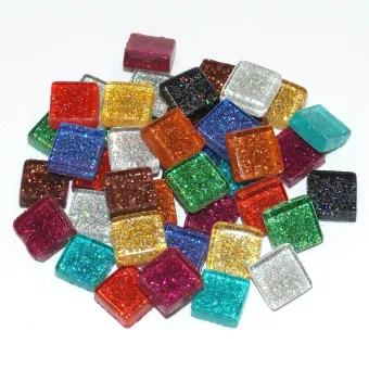 MOSAIKSTEIN МОЗАЙКА 10Х10Х4 ММ 1 КГ. S89-10B - ГЛИТЕР МИКС