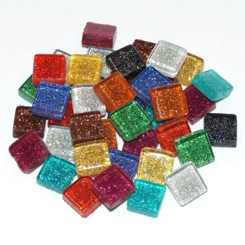 MOSAIKSTEIN МОЗАЙКА 10Х10Х4 ММ 1 КГ. S89-10B - ГЛИТЕР МИКС