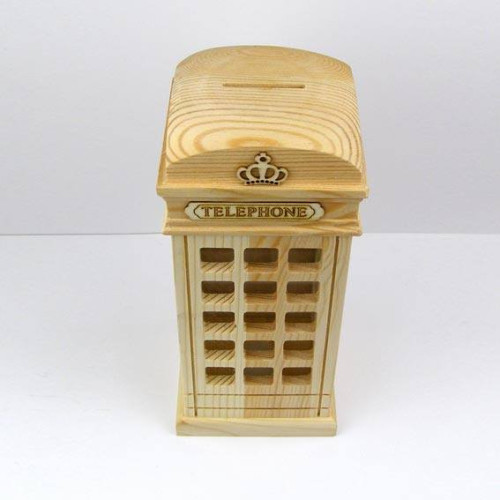 NEWART WOODEN BOX - PIGGY BANK 10/10/22 - AS-WB29