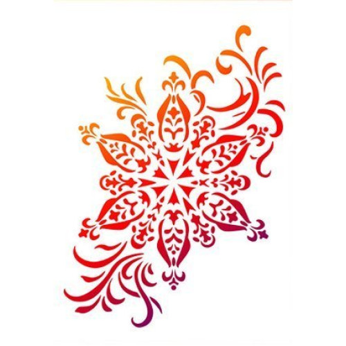 VIVA DECOR UNIVERSAL TEMPLATE A3 - SNOWFLAKE