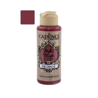 CADENCE АКРИЛНА БОЯ STYLE MATT 120 МЛ. - CARMINE 9041