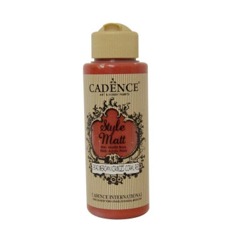 CADENCE АКРИЛНА БОЯ STYLE MATT 120 МЛ. - CORAL RED 9042