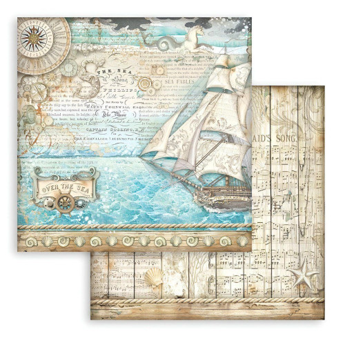 STAMPERIA SONGS OF THE SEA КАРТОН 30,5/30,5 СМ - SBB954