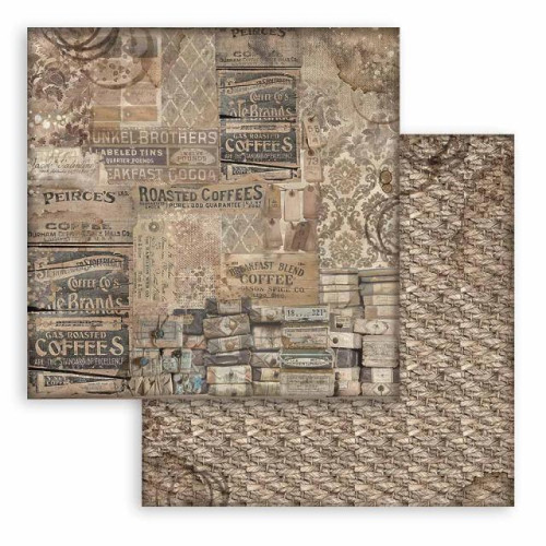 STAMPERIA COFFEE AND CHOCOLATE CARDBOARD 30.5/30.5 CM - SBB967