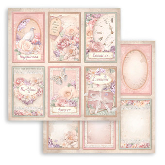 STAMPERIA ROMANCE FOREVER CARDBOARD 30.5/30.5 CM - SBB976
