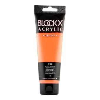 BLOCKX АКРИЛНА БОЯ FLUO ORANGE TUBE120ML 60763BXC