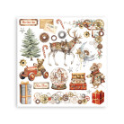 STAMPERIA GEAR UP FOR CHRISTMAS RUB ON KIT DFLRBX03