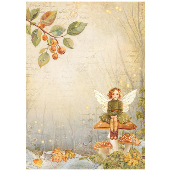 STAMPERIA WHISPERING WOODS DECOUPAGE PAPER A4 - DFSA41059
