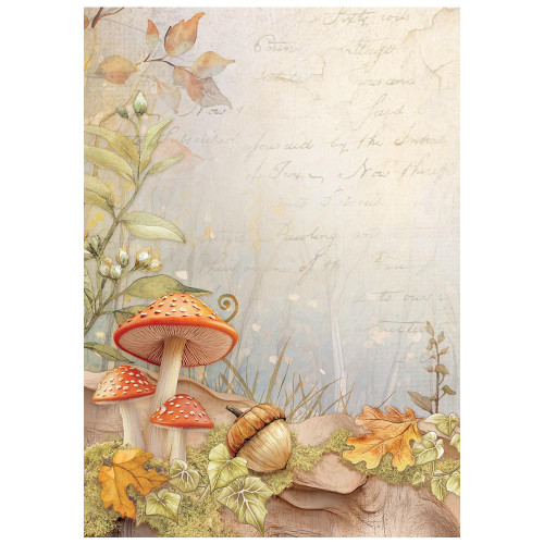 STAMPERIA WHISPERING WOODS DECOUPAGE PAPER 8PCS A6 DFSAK6045