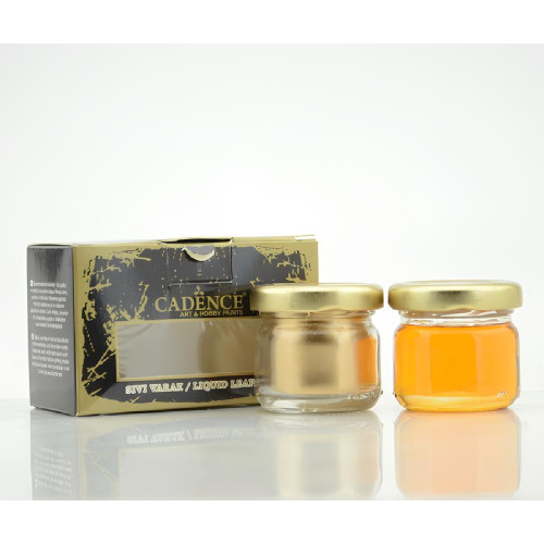 CADENCE TWO-COMPONENT LIQUID VARNISH 2X30ML - GOLD