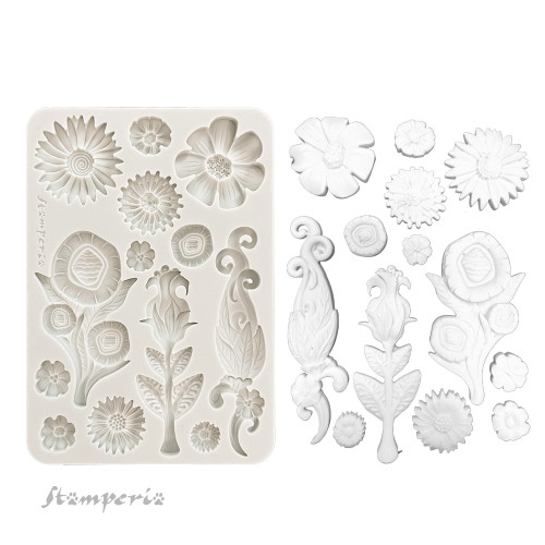 STAMPERIA FURRY FRIENDS SILICONE MOLD FOR CASTING KACMA593