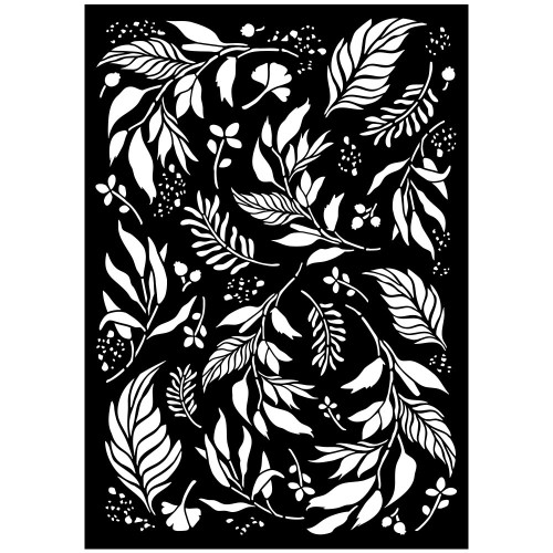 STAMPERIA ART STORIES TEMPLATE LEAVES 29.7X42 CM - KSTDA-3006