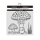 STAMPERIA WHISPERING WOODS TEMPLATE 12 X 12 CM - KSTDS - 59