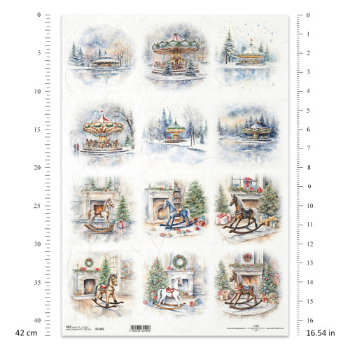 ITD COLLECTION ДЕКУПАЖНА ОРИЗОВА ХАРТИЯ А3 - R1266L