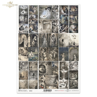 ITD COLLECTION DECOUPAGE RICE PAPER A4 - R2552